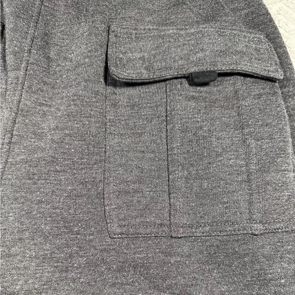 Roadblock Sweat Type Cargo Shorts Polyester Pockets Gray Mens Sz M/M Gym Casual - Picture 7 of 14